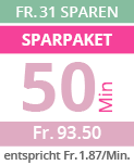 Fr. 93.50 (Fr. 1.87/Min.) Minutenpaket über 50 Beratungsminuten