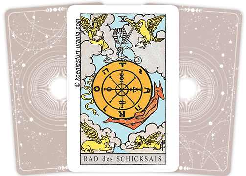 Die Tarotkarte „Das Schicksalsrad“