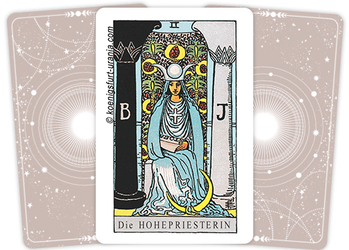 Die Tarotkarte „Die Hohepriesterin“