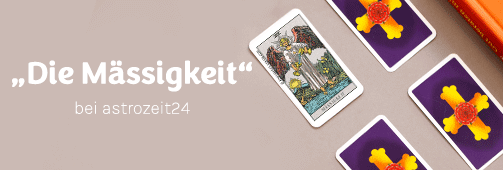 Tarotkarte Mäßigkeit bei astrozeit24